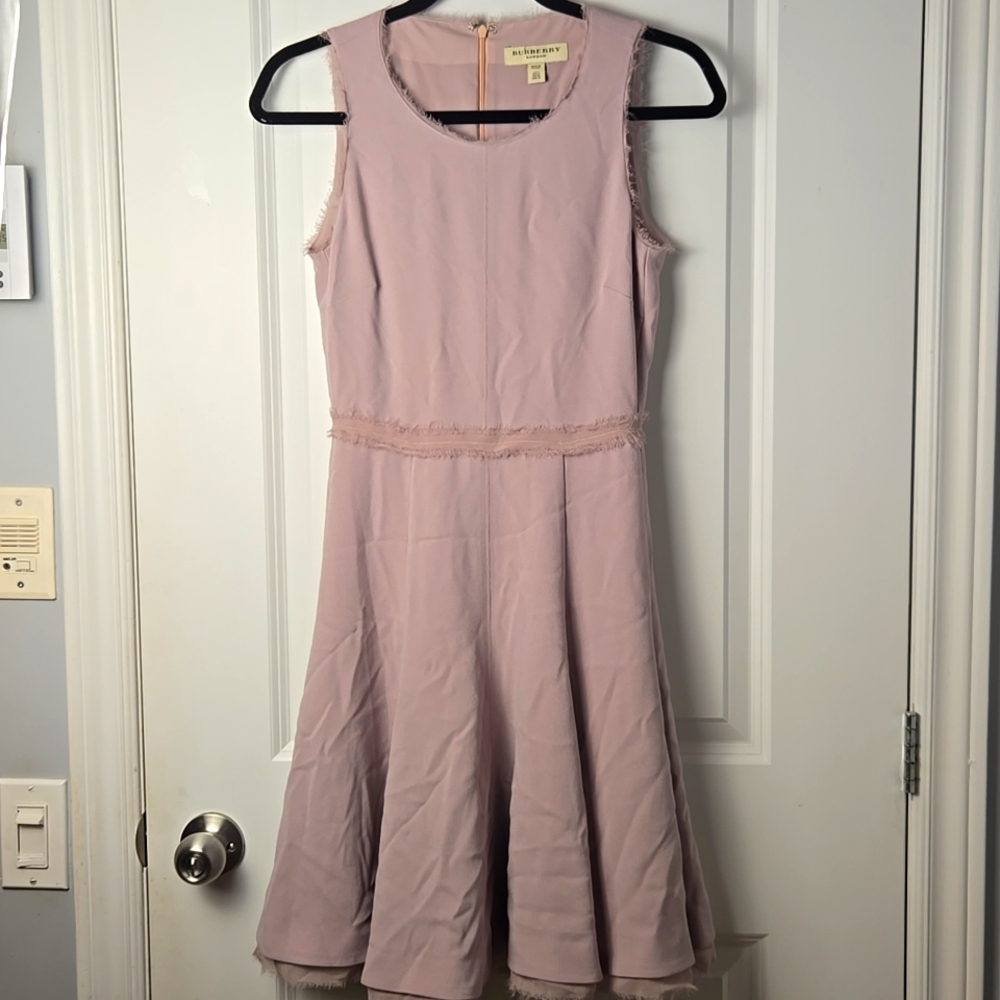 Burberry London Elegant Pink Sleeveless Dress